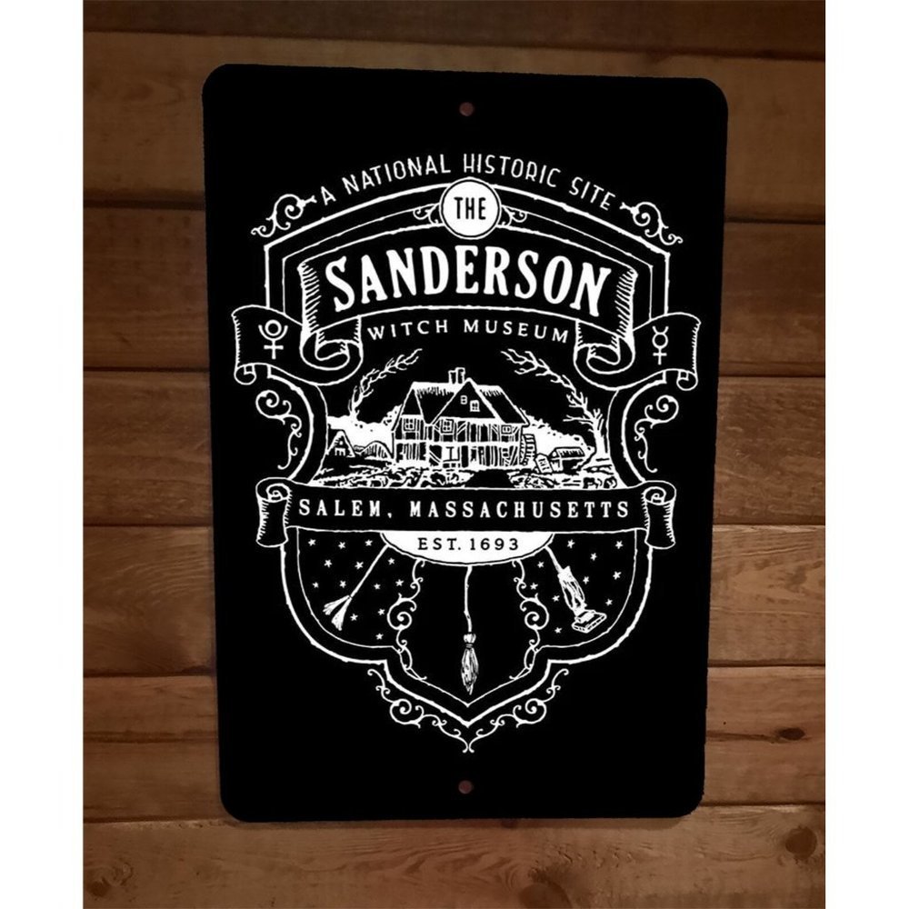 Sanderson Witch Museum 8x12 Metal Wall Sign Poster Salem MA 1693โ